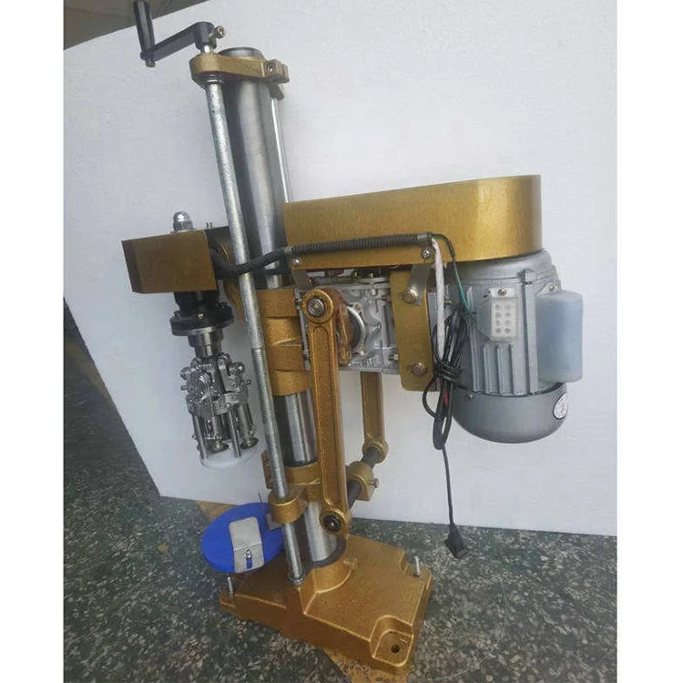 Semi Automatic Capping Machine For ROPP Aluminum Screwcaps Sealer For Glass Wine Bottles