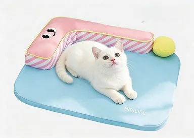 

Инновационные лежанки для собак и кошек: эллиптические, из полярного флиса, с защитой от царапин, в полоску, белые, для улицы, зимние, большие, для будок и корзин