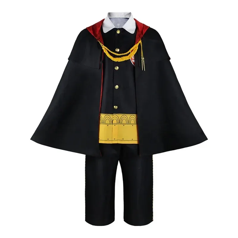 Аниме Spy X Family Anya Forger Damian Desmond костюмы для косплея парик черное платье плащ Imperial Scholar школьная форма косплей