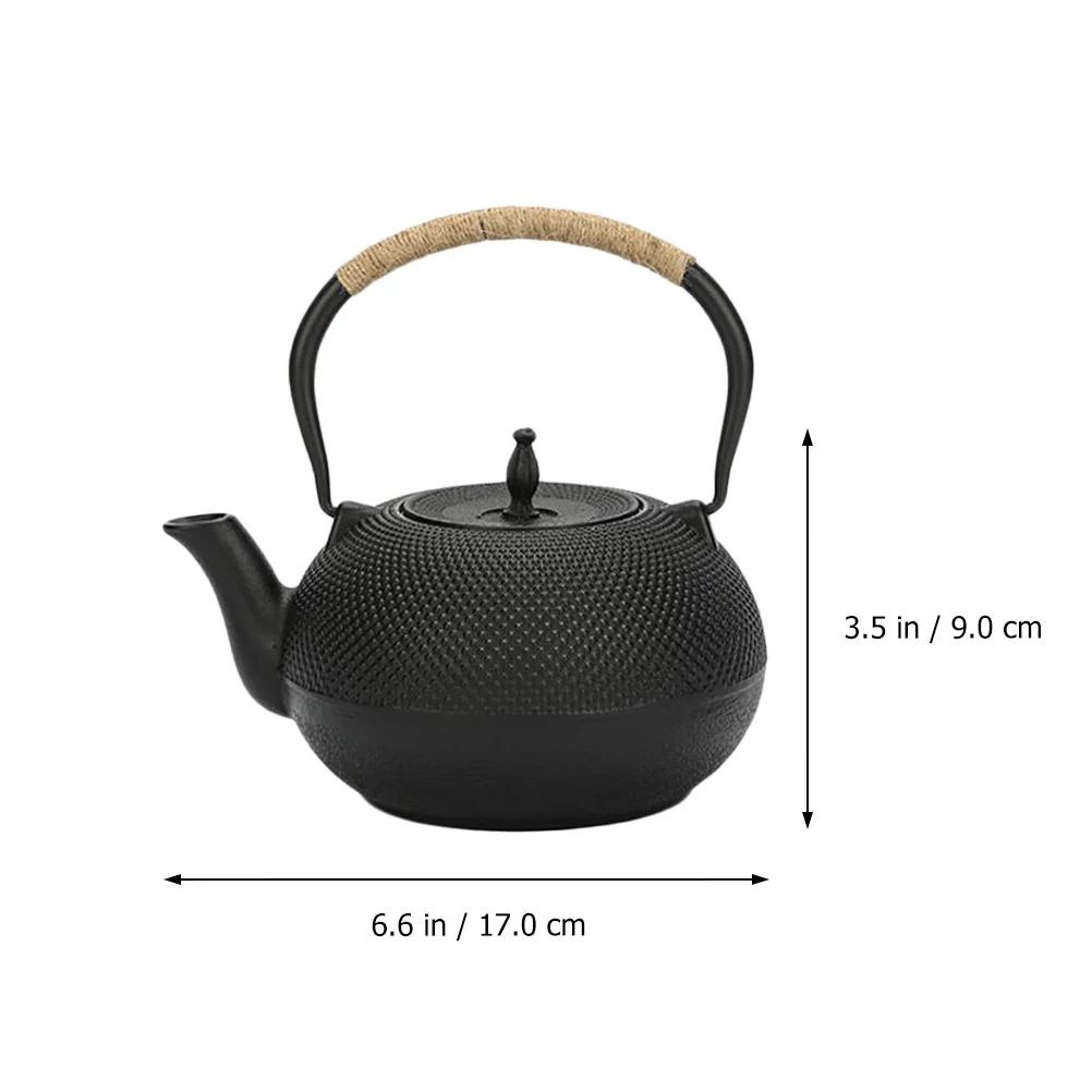 

Kettle Cast Iron Tea Pot Teapot with Strainer Chinese Infuser Infusers Stovetop