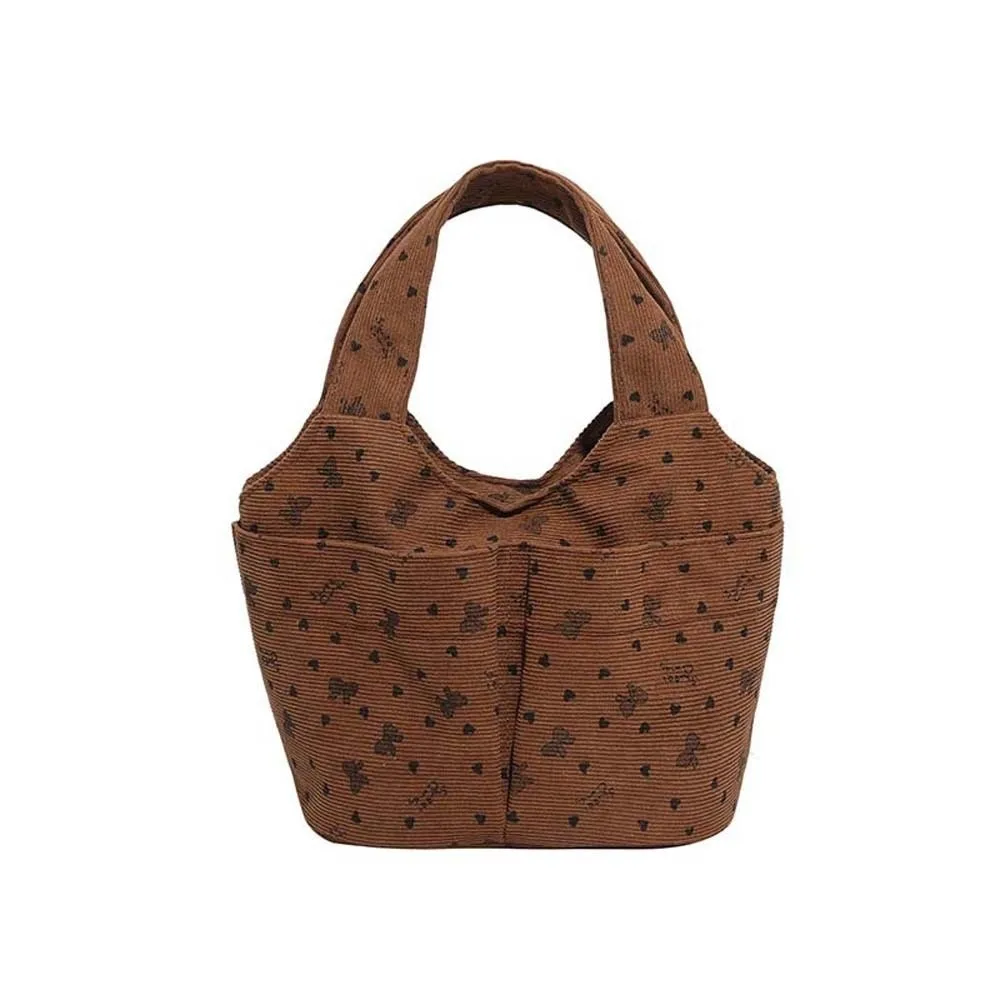 

Универсальная мини-сумочка с принтом в виде банта, на магнитной застежке, с несколькими карманами, маленькая сумка-тоут из полиэстера, вместительная женская сумка для ношения в руке