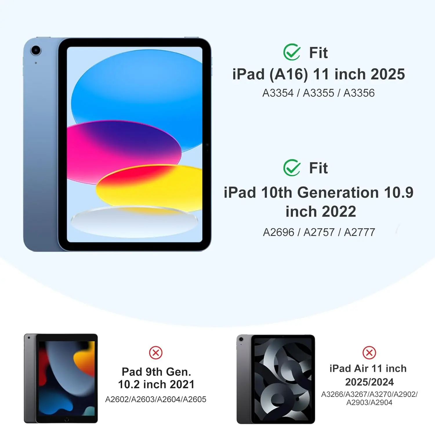 

Akkerds Compatible with iPad (A16) 11th Generation Case 11 Inch 2025, for iPad 10th Generation Case 10.9 Inch 2022 with Pencil