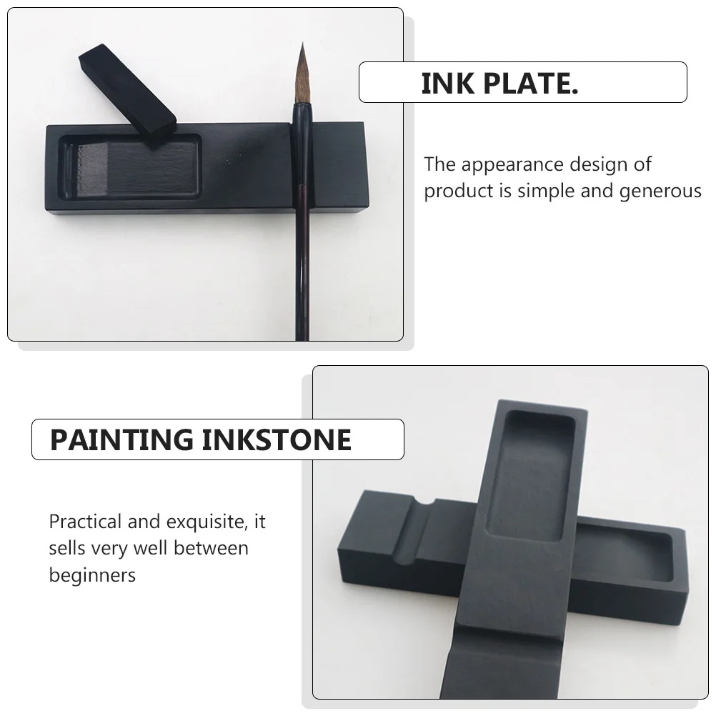 Chinese Painting Accessory Inkstone for Student Unique Inkslab Exquisite Desktop Adornment Practical Durable Ink Grinding Stone