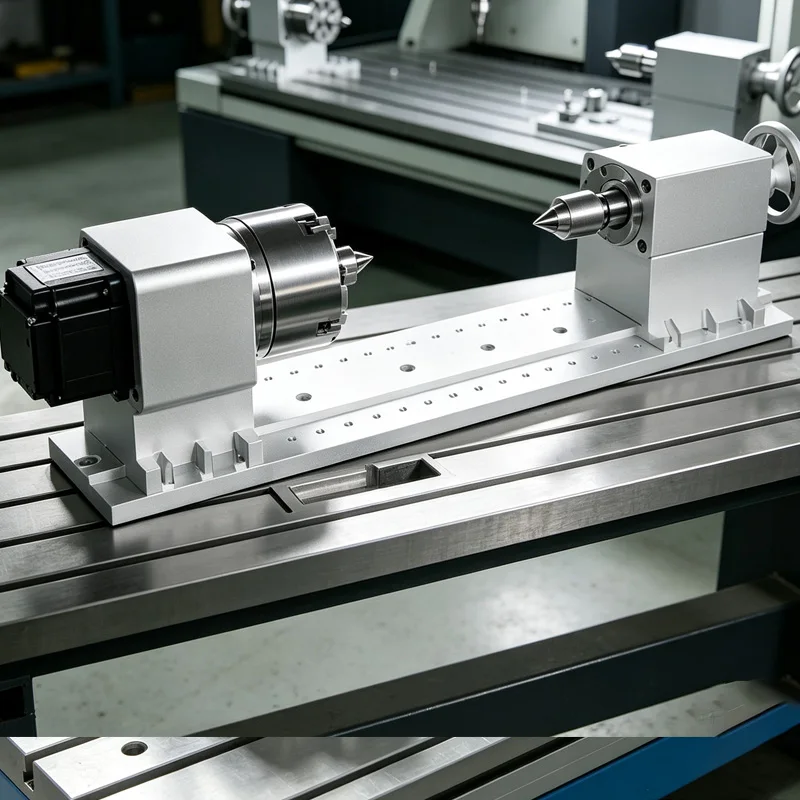 H90-10-100A Rotary A-Axis Planetary Reducer 4th Indexing Head 100MM 3-Jaw Chuck CNC Router Milling Machines Tailstock Base Plate