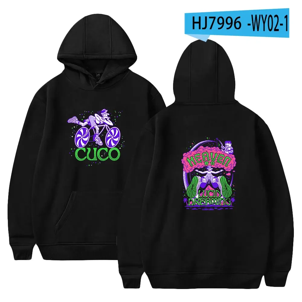 CUCO Merch Hoodie Wanita Pria, Sweatshirt bertudung wanita pria ukuran besar lengan panjang mode Harajuku pullover pakaian untuk remaja