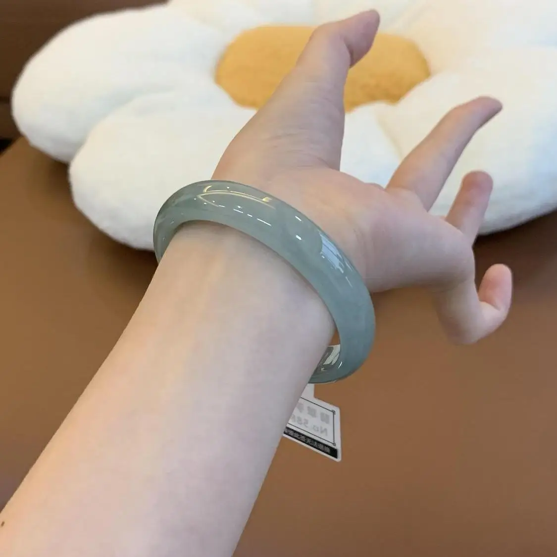 حقيقية الطبيعية الأبيض الأخضر اليشم الإسورة سوار الصينية منحوتة باليد موضة حلية مجوهرات اكسسوارات تميمة هدايا الرجال النساء #3