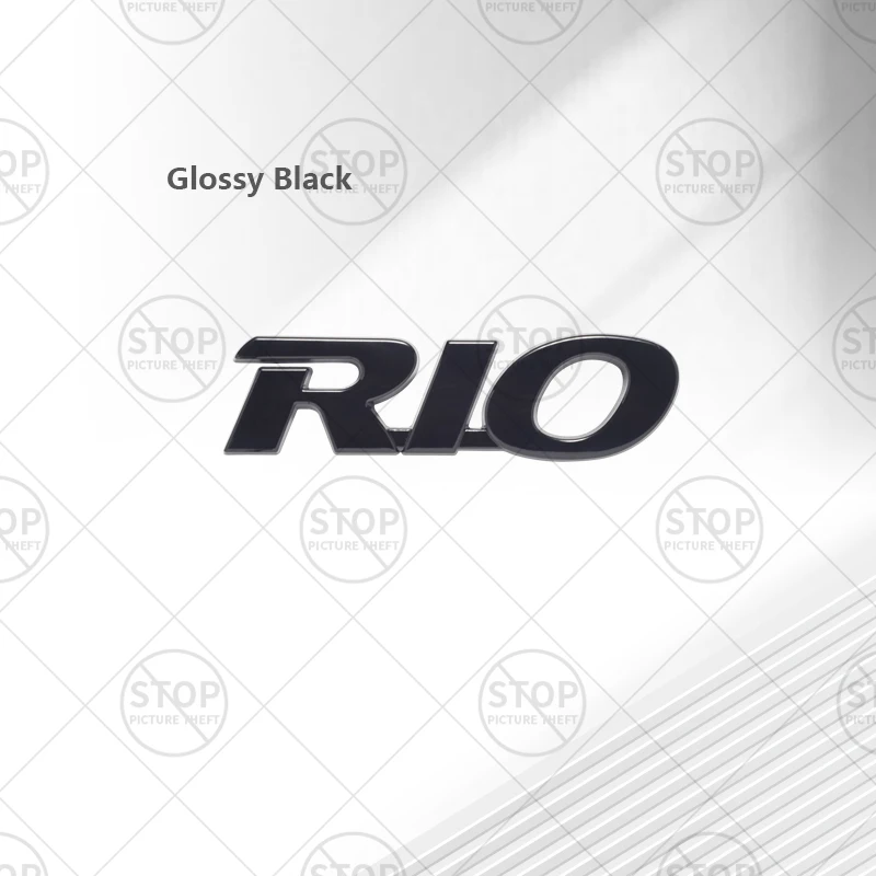 ملصق سيارة لشعار RIO ثلاثي الأبعاد مصبغة لتزيين الجسم شارة خلفية شعار الجذع اكسسوارات الديكور #6