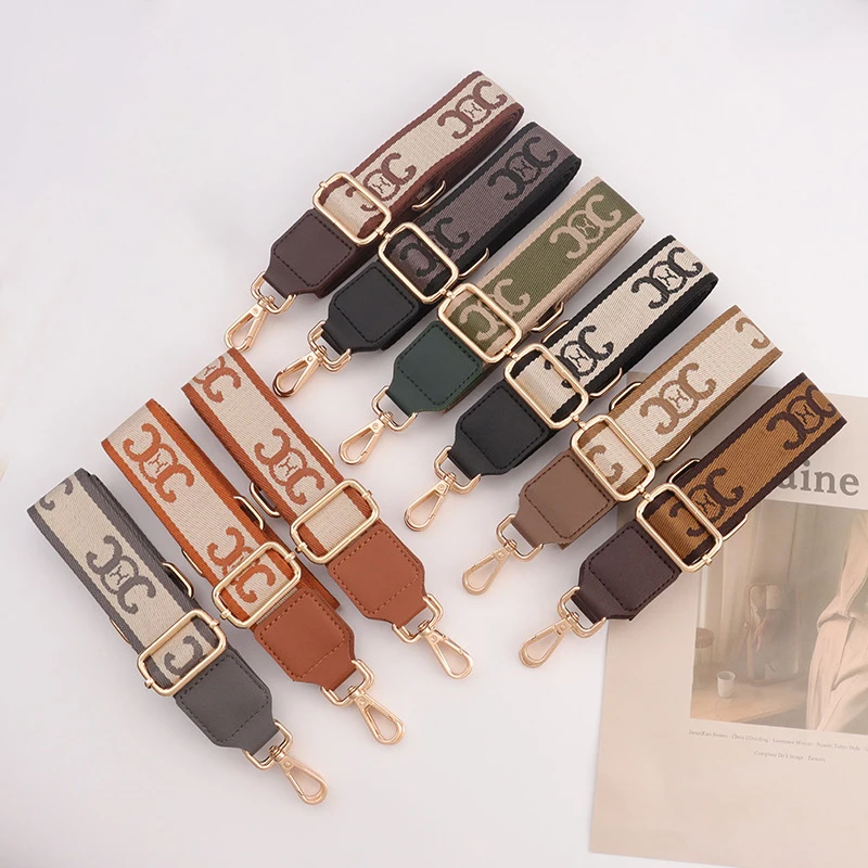 Adjustable Bag Strap Woman Purse Straps for Crossbody Messenger Shoulder Bag Accessories Adjustable Embroidered Belts Straps