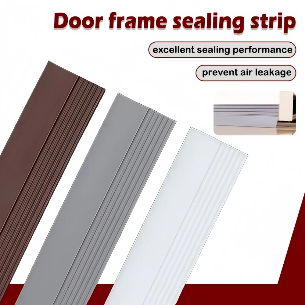 1PC Universal Door Bottom Seal Strip - Self-Adhesive, Windproof, Dustproof, Soundproof - Flexible Weather Stripping 1M