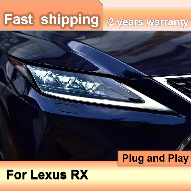 

Car Accessories for Lexus RX300 Head Light 2020-2022 RX270 Headlight RX450 RX200T DRL Turn Signal Low High Beam Projector Lens