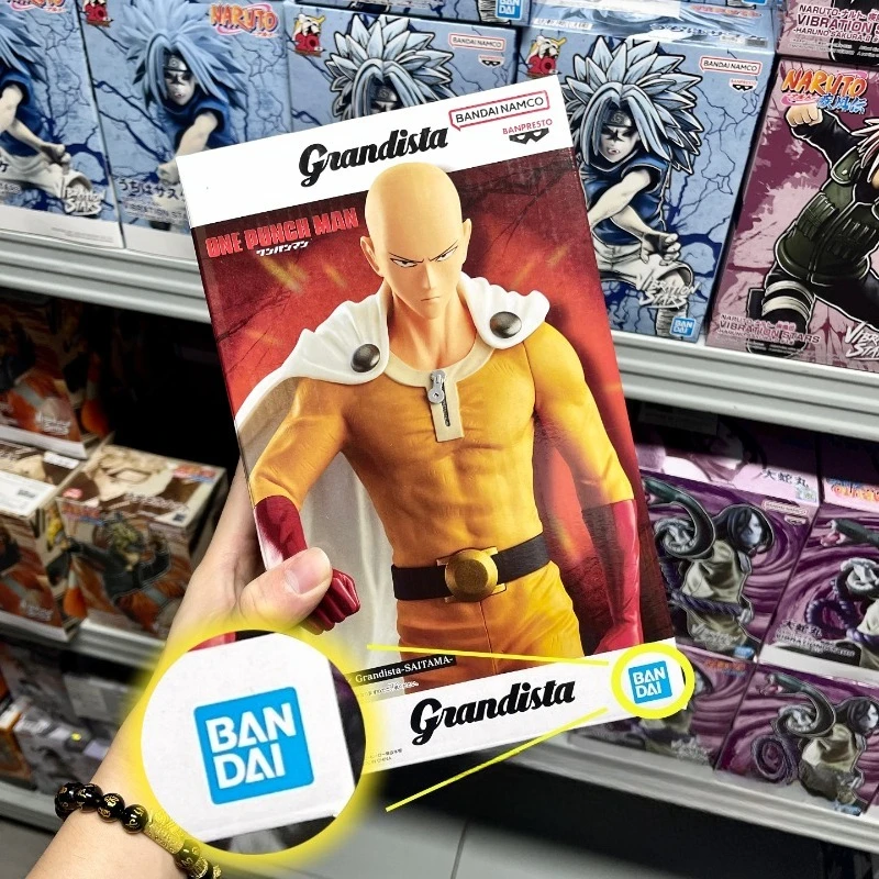 

Аутентичные фигурки человека One-Punch — Bandai Grandista Saitama, фигурки героев для учителей, игрушки для мальчиков, подарок на день рождения