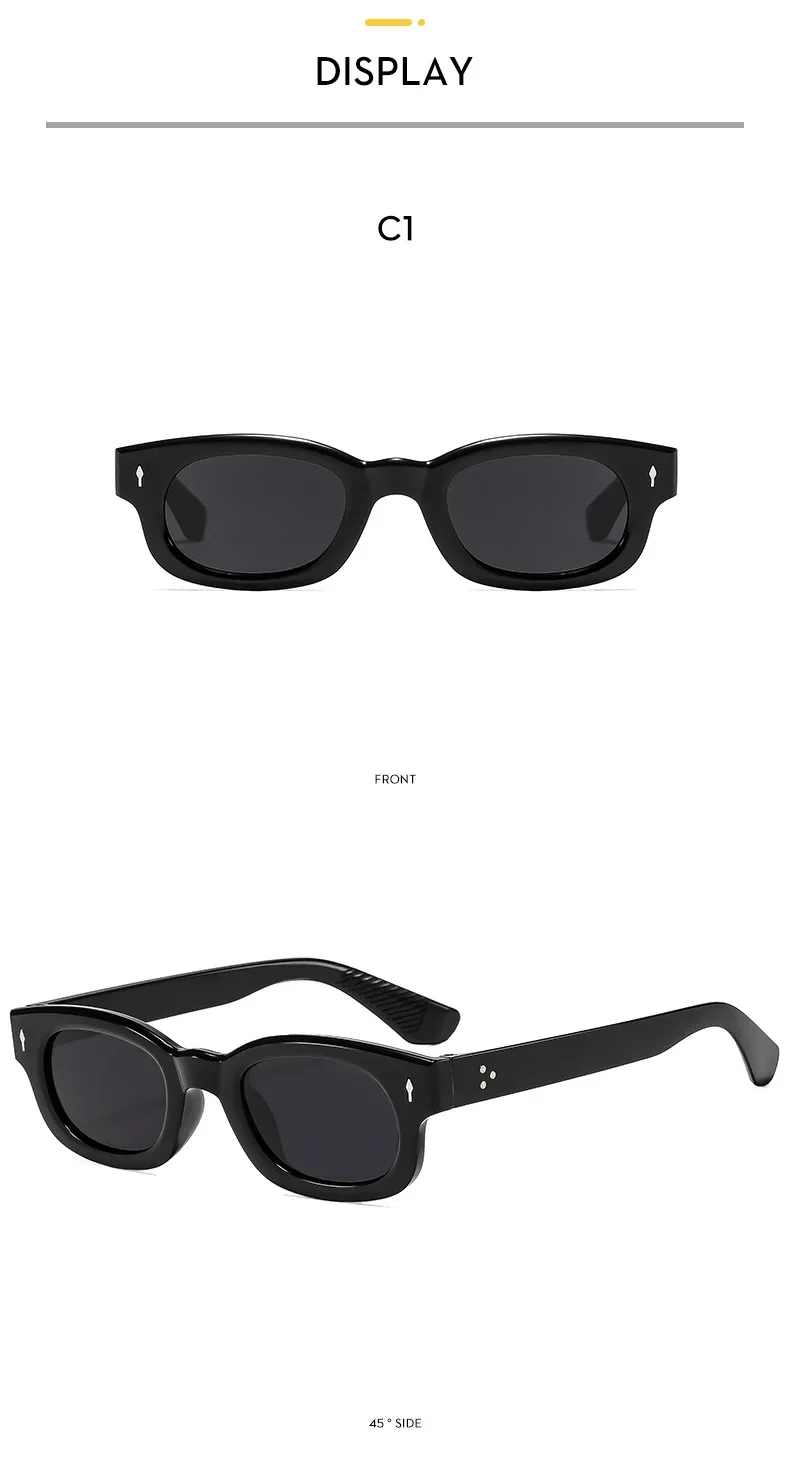 Small Frame Fashion Square Sunglasses for Men and Women