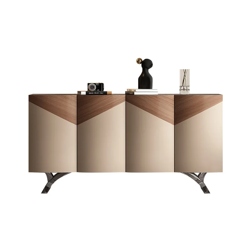 

Italian light luxury dining side cabinet simple living room cabinet locker high sense