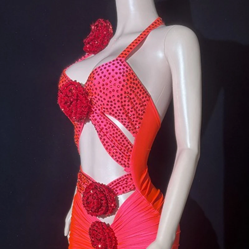 زي ملهى ليلي بار حفلة عيد ميلاد صور زي شاطئ البحر عطلة نموذج المنصة Vestidos De Fiesta De Lujo فساتين لحضور الحفلات الموسيقية الفاخرة