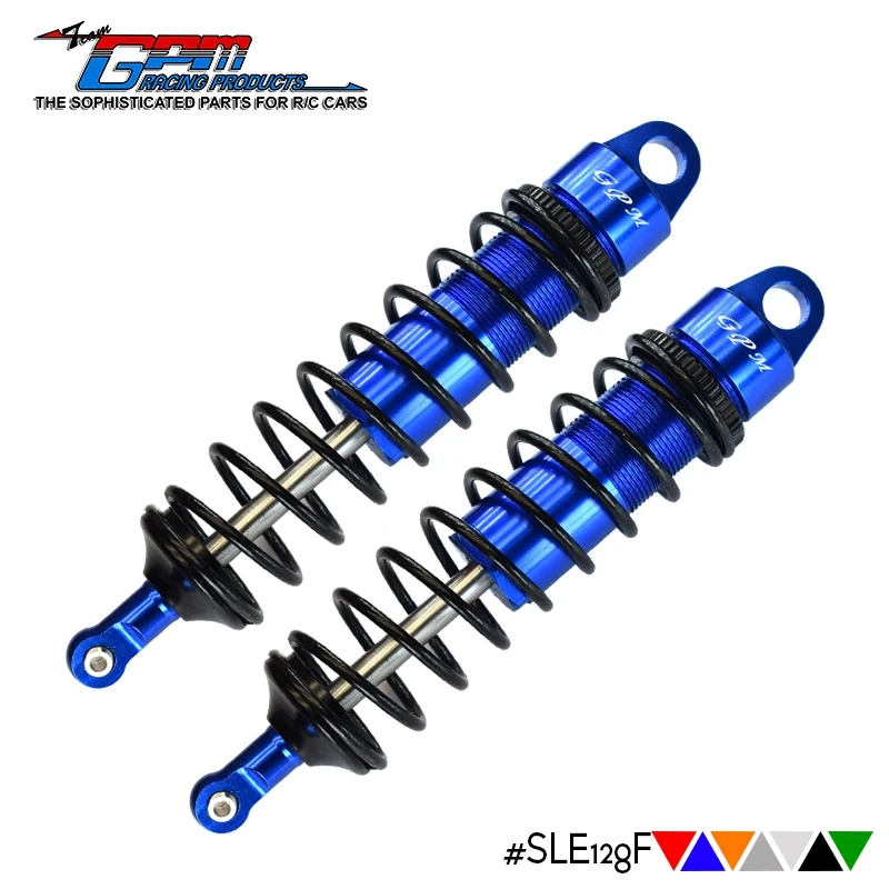 GPM Alloy Front Adjust Spring Dampers 128mm & 6mm Shaft For TRAXXAS 1/8 Sledge