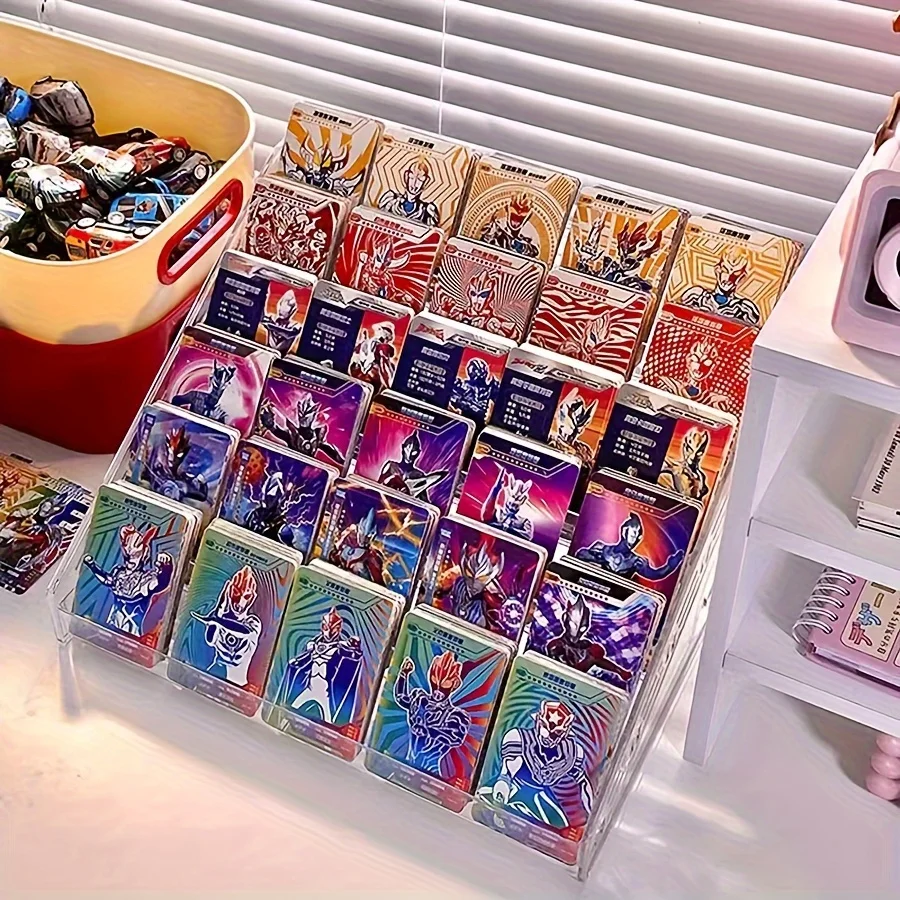 Celebrity photocard display stand; fan postcard transparent organizer; flower shop card greeting card storage rack
