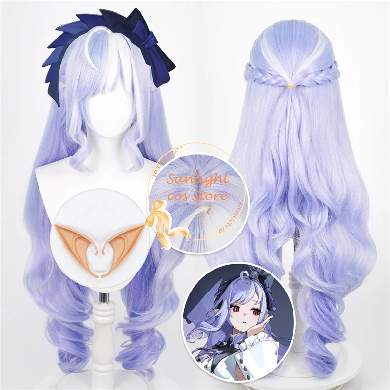 

ZZZ Вивиан Банши Косплей Парик 95 см Фиолетовый Белый Смешанные Парики Термостойкие Синтетические Волосы Для Вивиан Хэллоуин Косплей Аниме Парик
