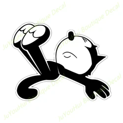 JuYouHui Exterior Accessories Decal Funny Car Sticker The Felix Cat Waterproof Auto Decors on Bumper Rear Window Decals