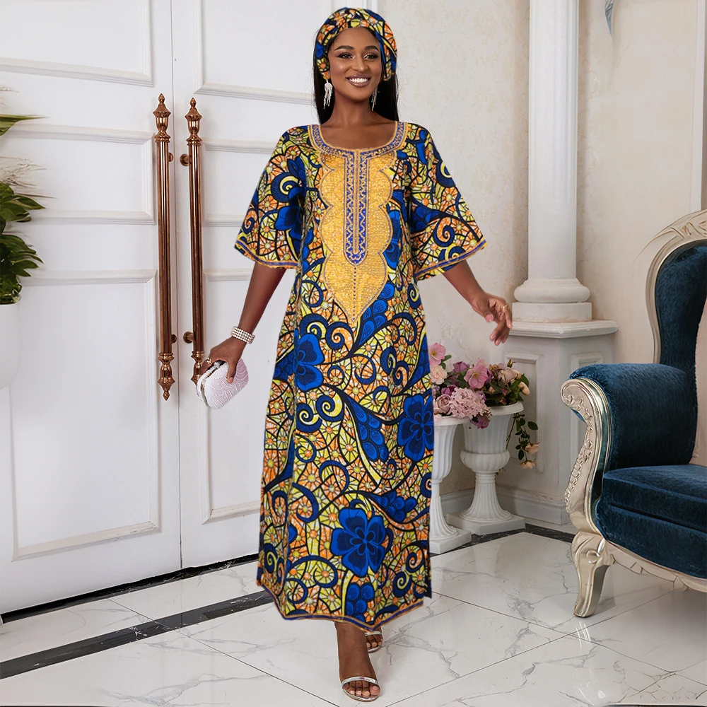 blue and gold african print dress Versace 2013 Color Block Dress with Chrome Snaps – THE WAY WE WORE main image 1