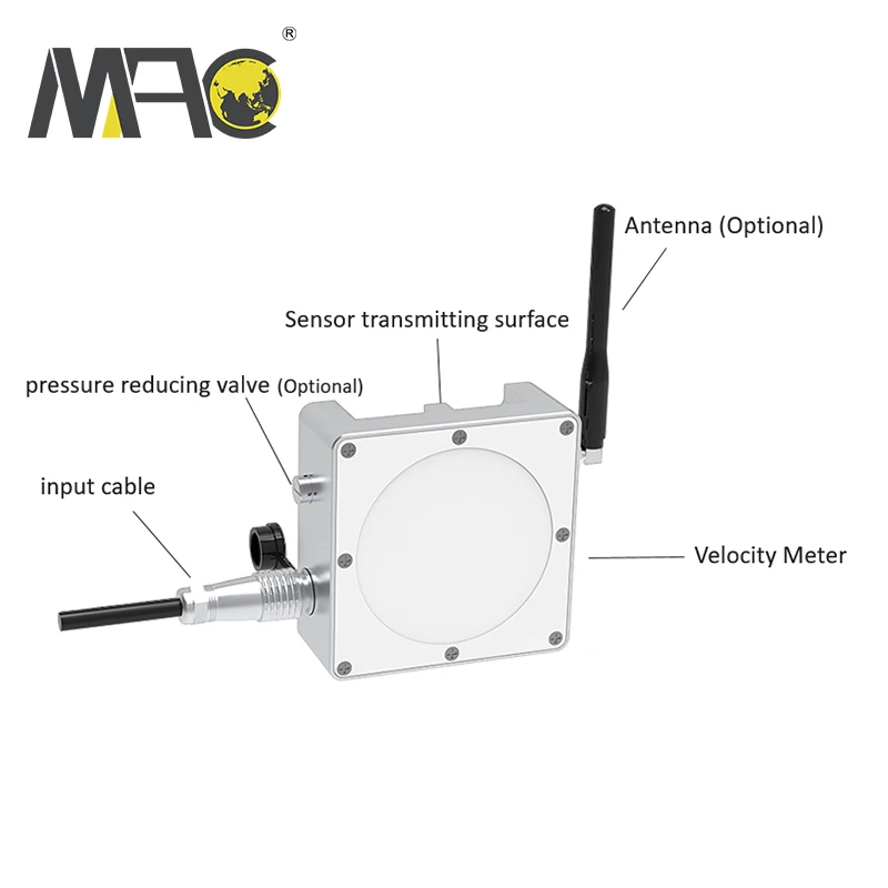 Macsensor Factory supply non-contac radar water level meter for open channel irrigation