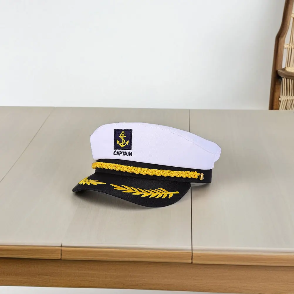 1 set set sciarpa cappello da marinaio set accessori costume nautico per uomo donna cappello da capitano nave adulto