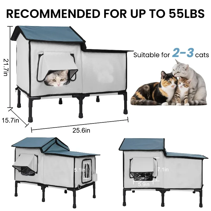 Cat litter Outdoor igloo, thermal insulation nest Foldable cage Air-conditioned house Pet kennel
