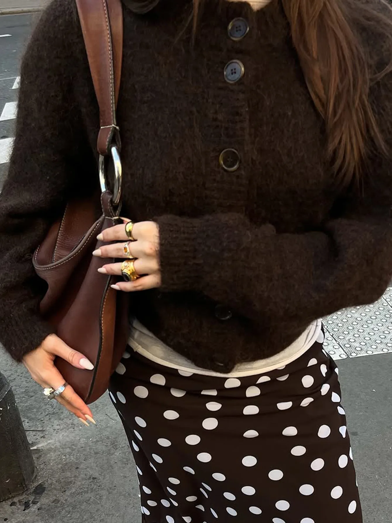 

Женский свитер на пуговицах, осенне-зимний вязаный кардиган, однотонные свитера с длинными рукавами и открытой передней частью, свободный трикотаж с круглым вырезом