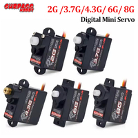 SURPASS HOBBY 2g 3.7g 4.3g 6g 8g Micro Digital Mini Servo Metal and Plastic Gear for Rc Drone Airplane Fixed-wing Car Robot