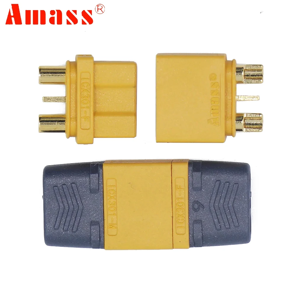 Amass ICX301 Plug Female and Male High Current Lipo Battery Connectors With Signal Interface For RC FPV Drone Car Parts Diy