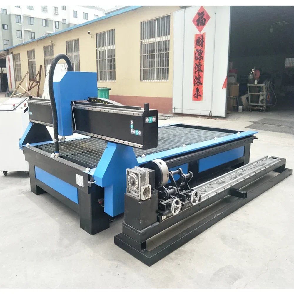 Hot Sale!! CNC Plasma Router Metal Cutting Wood Engraving Tool Double Tables Machinery For Iron Aluminum Galvanized Sheet