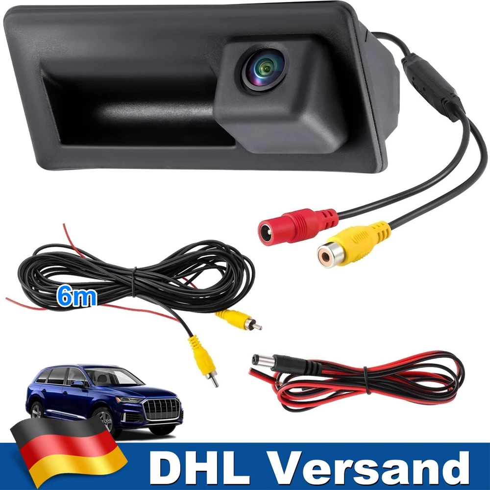 Neue hochwertige dynamische Rückfahrkamera für VW Golf Passat Variant 6 Plus Sharan Tiguan Touran Touareg Skoda Yeti Seat Alhambra, Kofferraumgriff-Rückfahrkamera 5K0980551 5N0827566A 5N0827566J – Detail 1