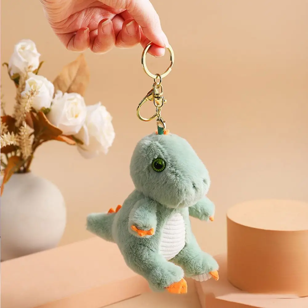 

Creative Cute Male Female Toy Dinosaur Key Chain Key Lanyard Cartoon Key Chain Plush Car Keyring