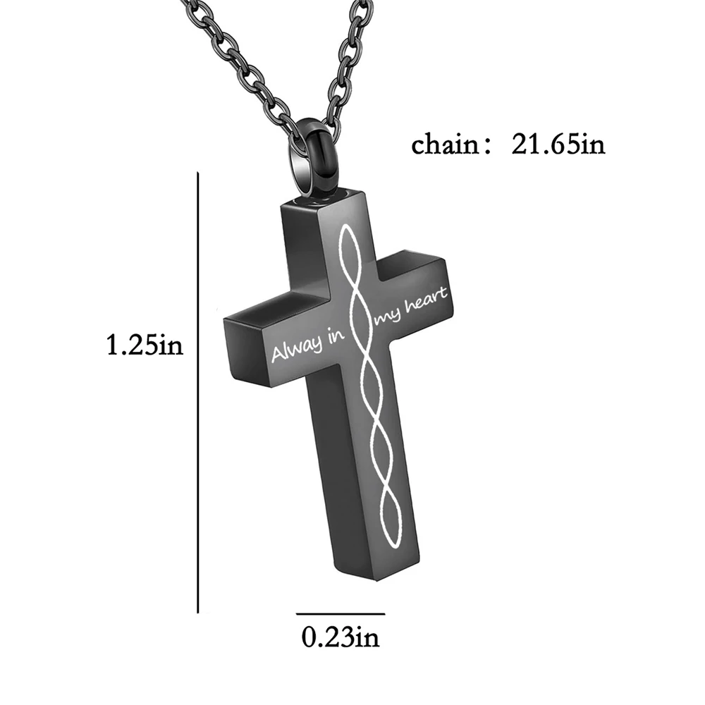 جرة القلائد للرماد الفولاذ المقاوم للصدأ الجرار التذكارية قلادة القلائد دائرة الحياة الخلود الحرق رماد المجوهرات #2