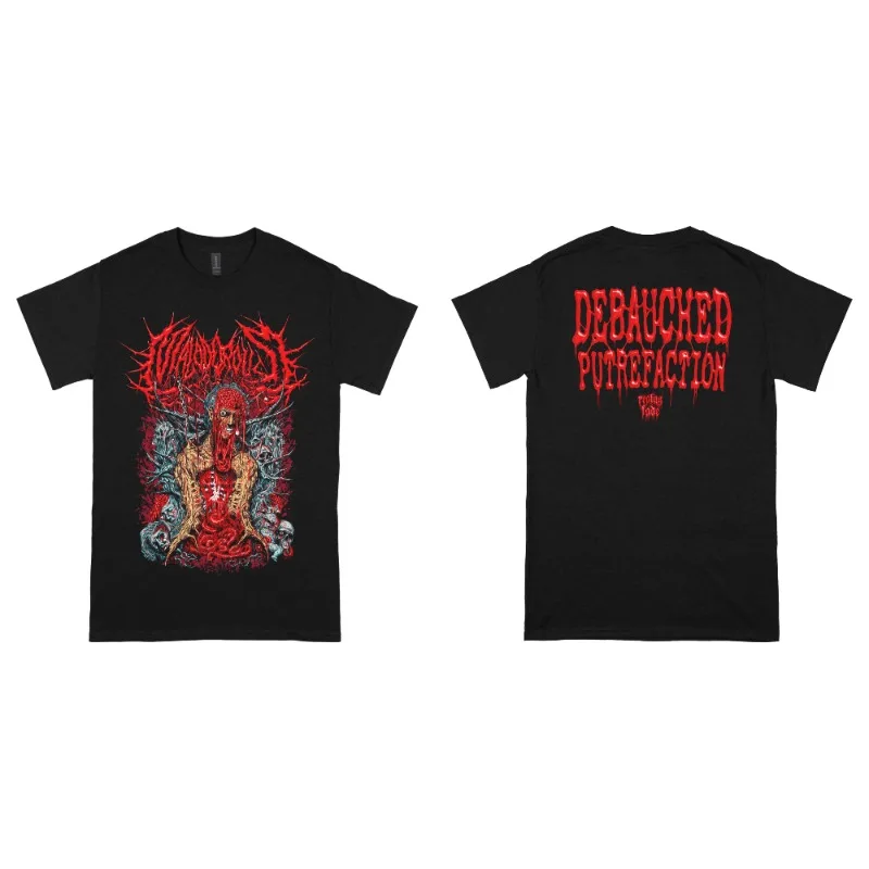 Men's and women's street hip-hop comfortable loose cotton top cruel death metal Amaranthine Redolence Band peripheral T-shirt