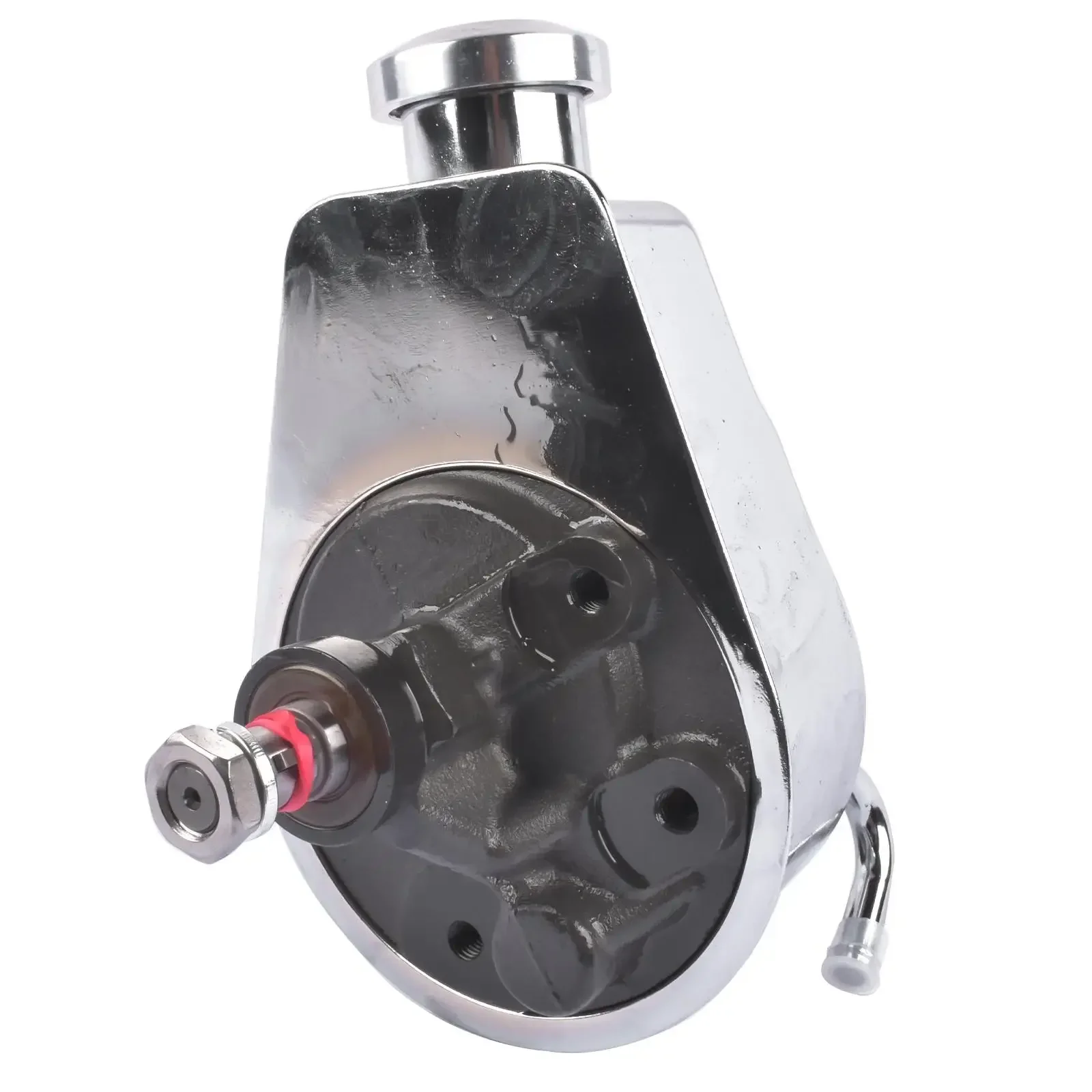 AP03 Chrome Power Steering Pump Keyway Style for Chevy Ford GM Chrysler P Series