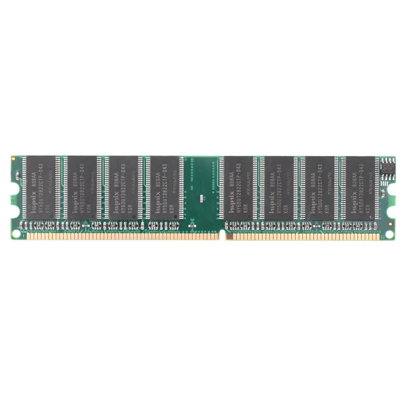 ECC 1GB PC Ram bellek DDR1 masaüstü PC3200 400Mhz 184 Pin ECC olmayan bilgisayar bellek modülü