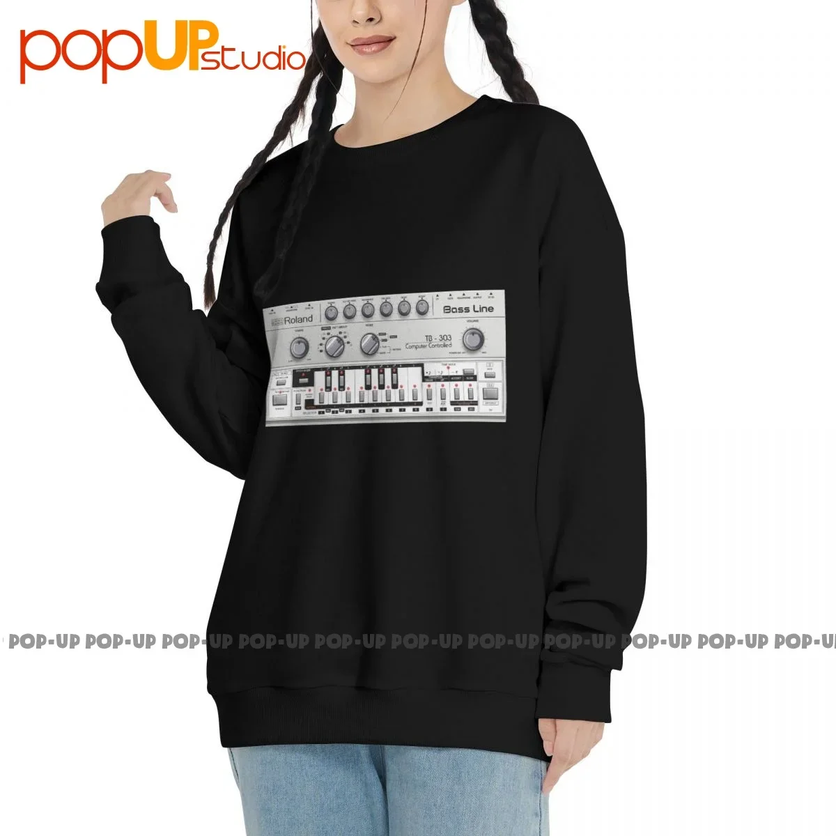 Roland Bass Line Tb 303 Trance Club Music Sweatshirt Pullover Shirts Soft Design Hipster Best Quality