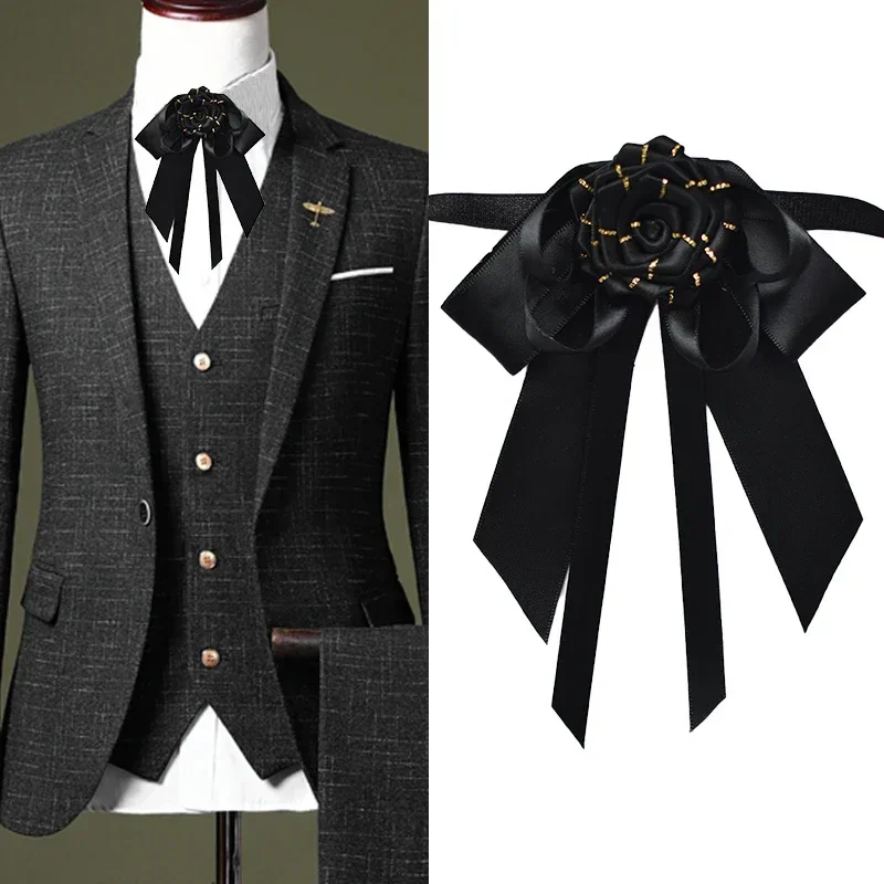 New Original Handmade Bow Tie Fashion Men's Business Banquet Wedding Suit Shirt Accessories British Bowtie