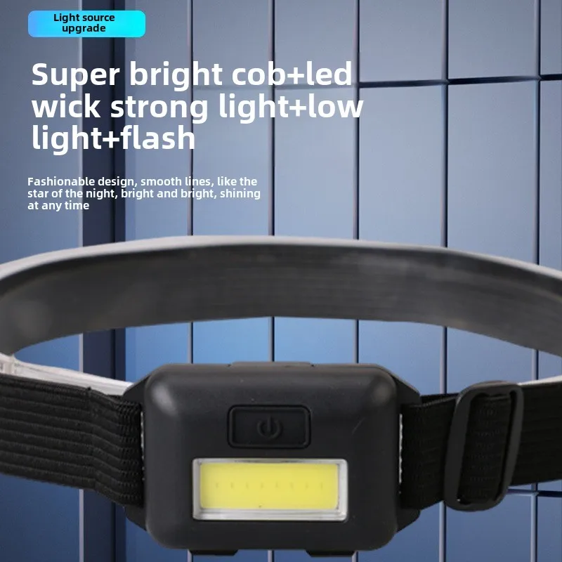 Мини COB трехсекционный No 7, пластиковая фара для бассейна, ночная езда, фара для ночной рыбалки, уличный налобный фонарь