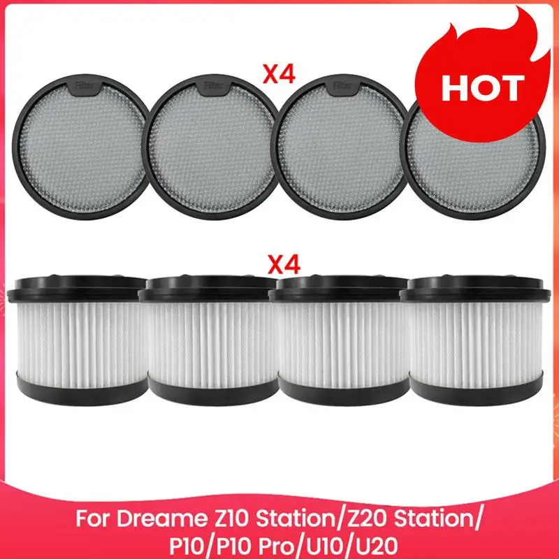 A01V-8PCS Filtro HEPA a vácuo Fordreame Z10 Station/Z20 Station/P10/P10 Pro/U10/U20 Peças de reposição Filtro HEPA