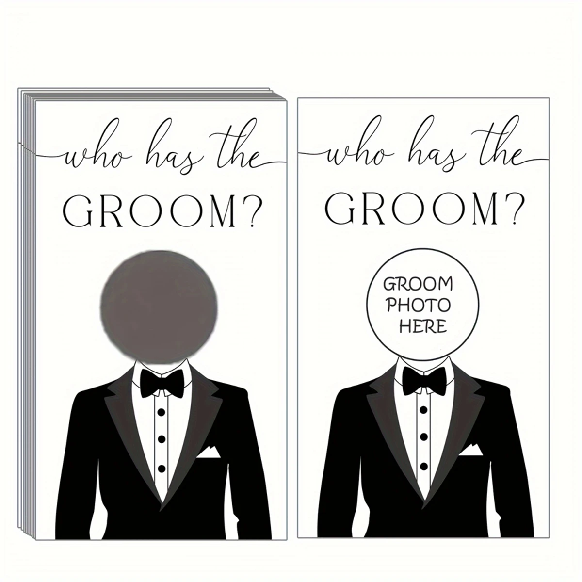 30pcs, Bridal Shower Games - Who Has The Groom Scratch Off Celebrity Cards Tickets - Funny Bachelorette Party Games Ideas