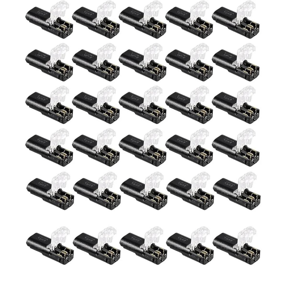 Double - Wire Plug-In Connector with Locking Buckle (30 Pack)