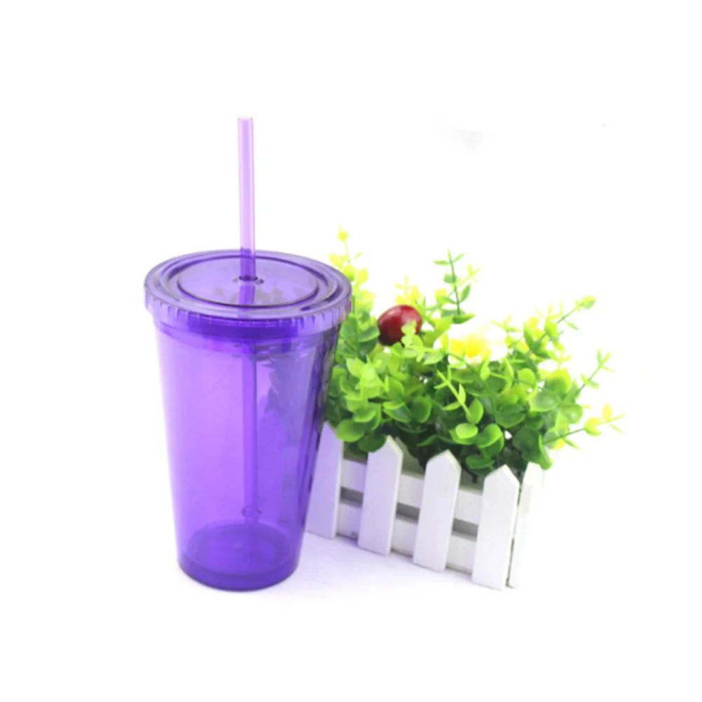 

1Pcs Leak Proof Water Bottle Straw Plastic 450ml Ergonomic Durable Sports Outdoor Running Cycling Drink Cup Water Bottle