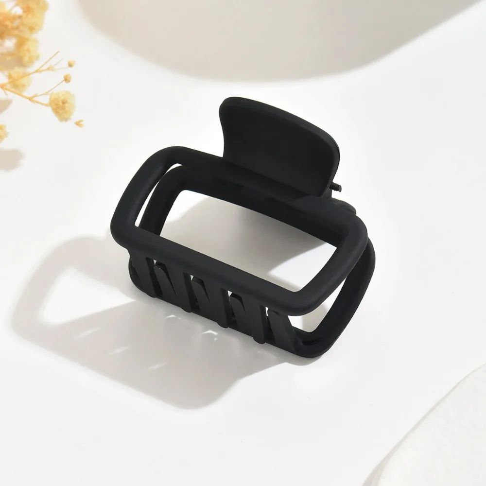 2pcs Women's Square Lightweight Hair Claw Clip Fashionable Elegant Hair Accessory Clip Suitable Hair Styling Makeup