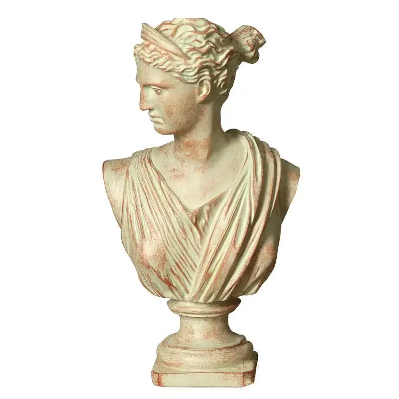 Artwork Apollo Character Resin Sculpture Mythology Figures Portrait Statue Ornaments Living Room Decoration Furnishings