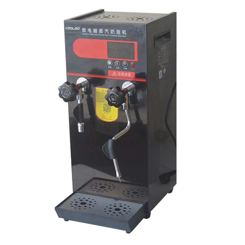 Commercial Coffee Milk Foam Maker 12L Semi-Automatic Boiler Style Electric Steam Milk Frothing Machine for Milk Tea Shop view 2