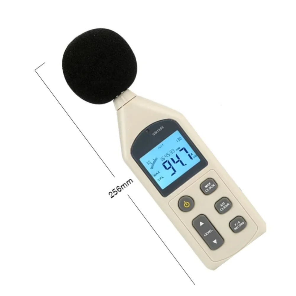 Digital Decibel Meter For GM1356 for Noise Survey Applications Measuring Range 30 to 130 dB with A C Weighting