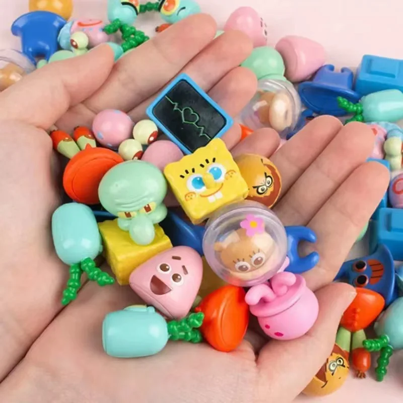 Spongebob Schwammkopf Nette Serie Blind Box Pie Big Star Mr Krabs Cartoon Charakter Figur Display Kinder Geburtstag Geschenk Spielzeug