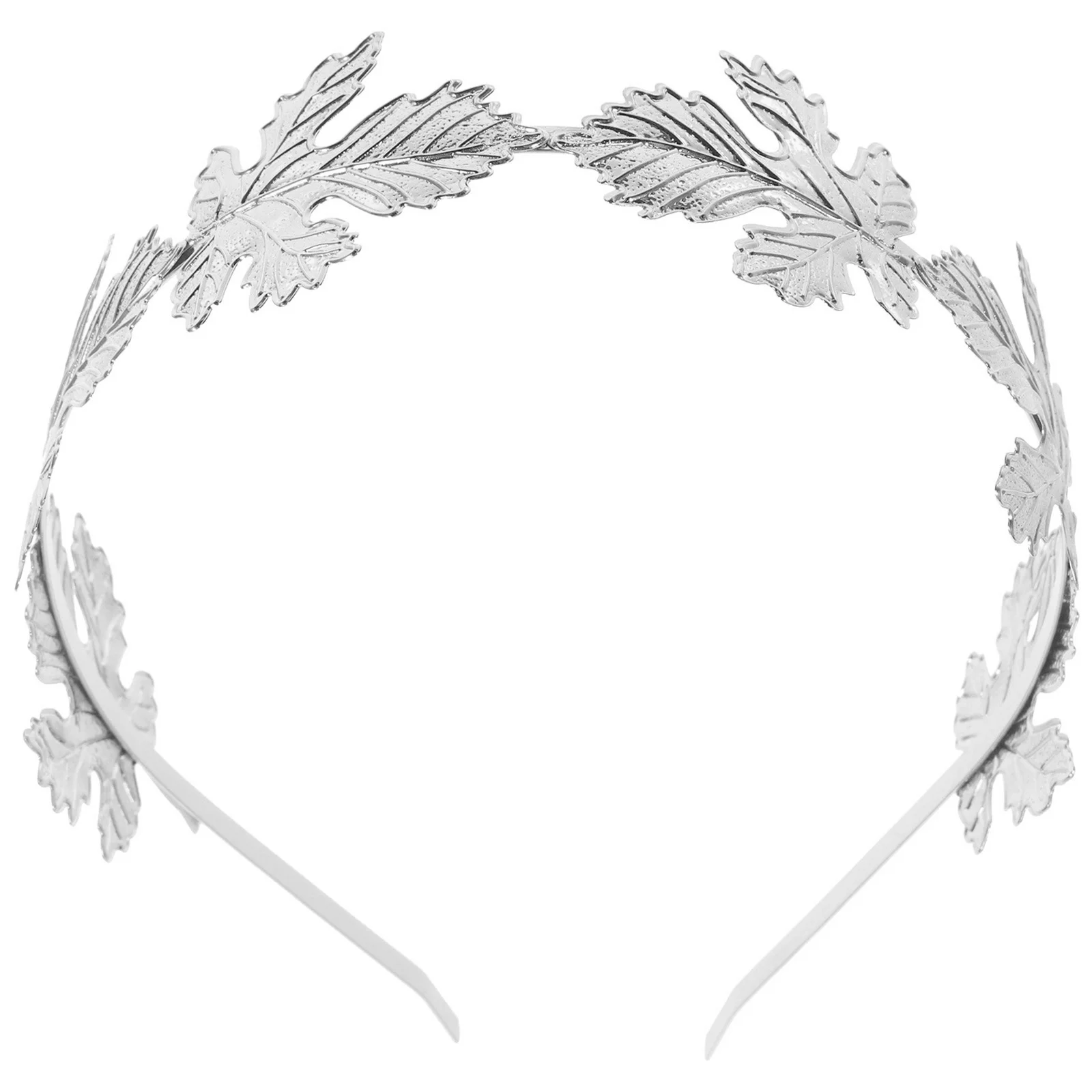 Tiara Headband Goddess Headpiece Greek Crown Wedding for Bride Golden Leaf Miss