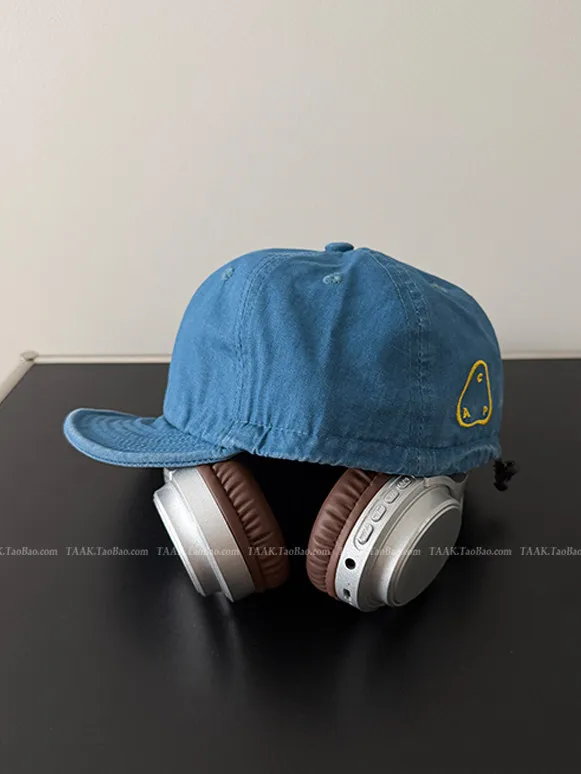 Women Japanese Amekaji Cargo Sun Hat Niche New Vintage Baseball Cap Face Slimming Casual Streetwear Soft Brim Visor Hat